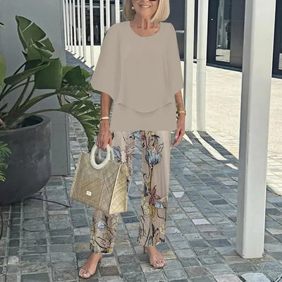 Monique – To-delt sæt med trendy print