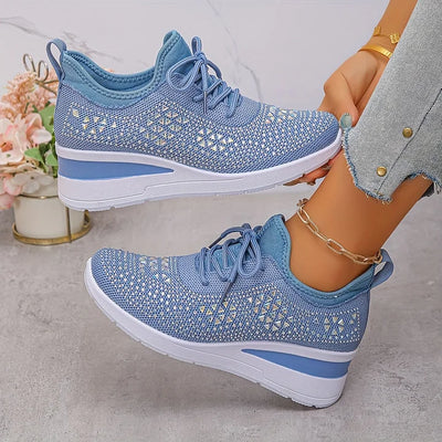 Giselle – Ortopædiske sneakers med glitrende rhinsten
