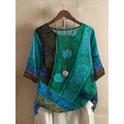 Valarie - Farverig boheme-top