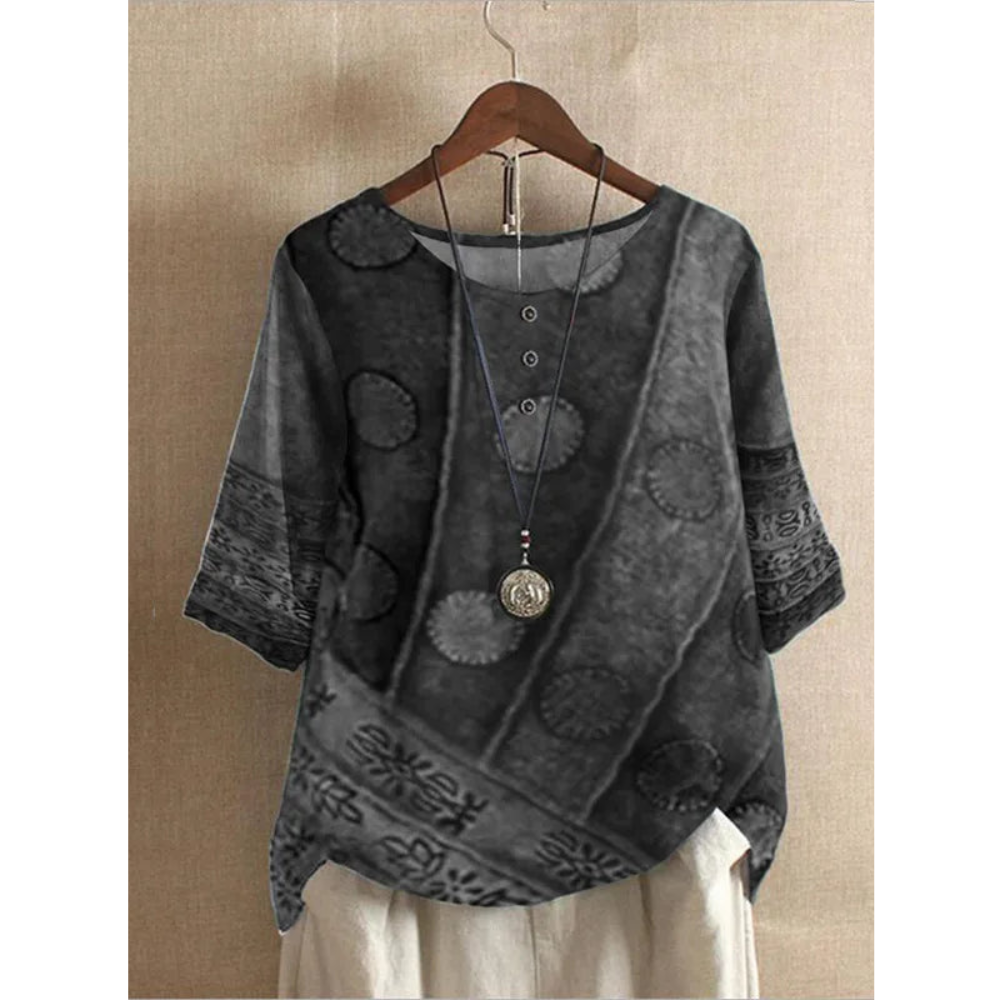 Valarie - Farverig boheme-top