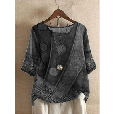 Valarie - Farverig boheme-top