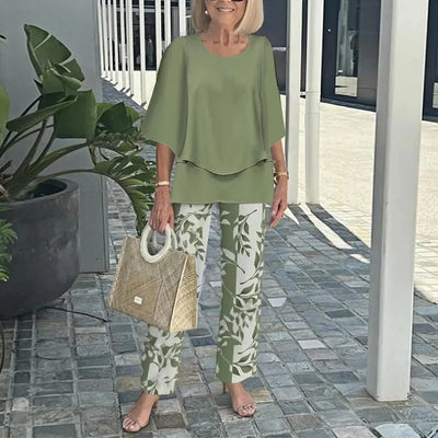 Monique – To-delt sæt med trendy print
