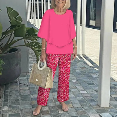 Monique – To-delt sæt med trendy print