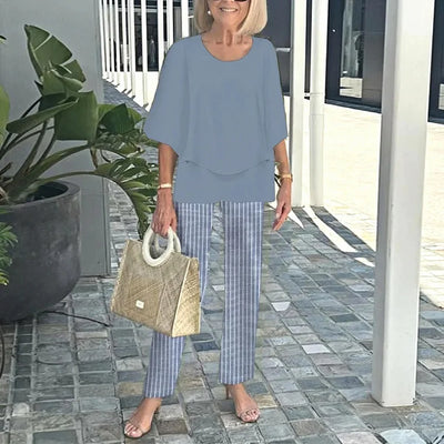 Monique – To-delt sæt med trendy print