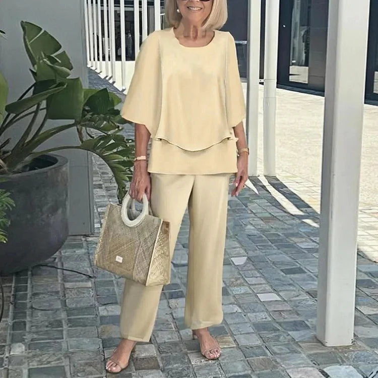Monique – To-delt sæt med trendy print