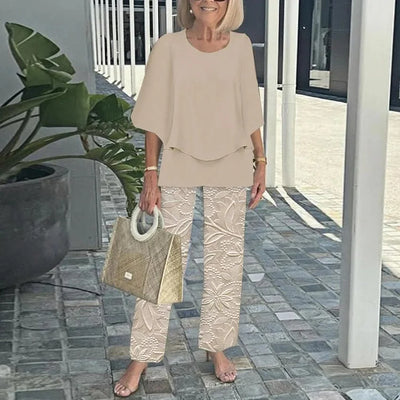 Monique – To-delt sæt med trendy print