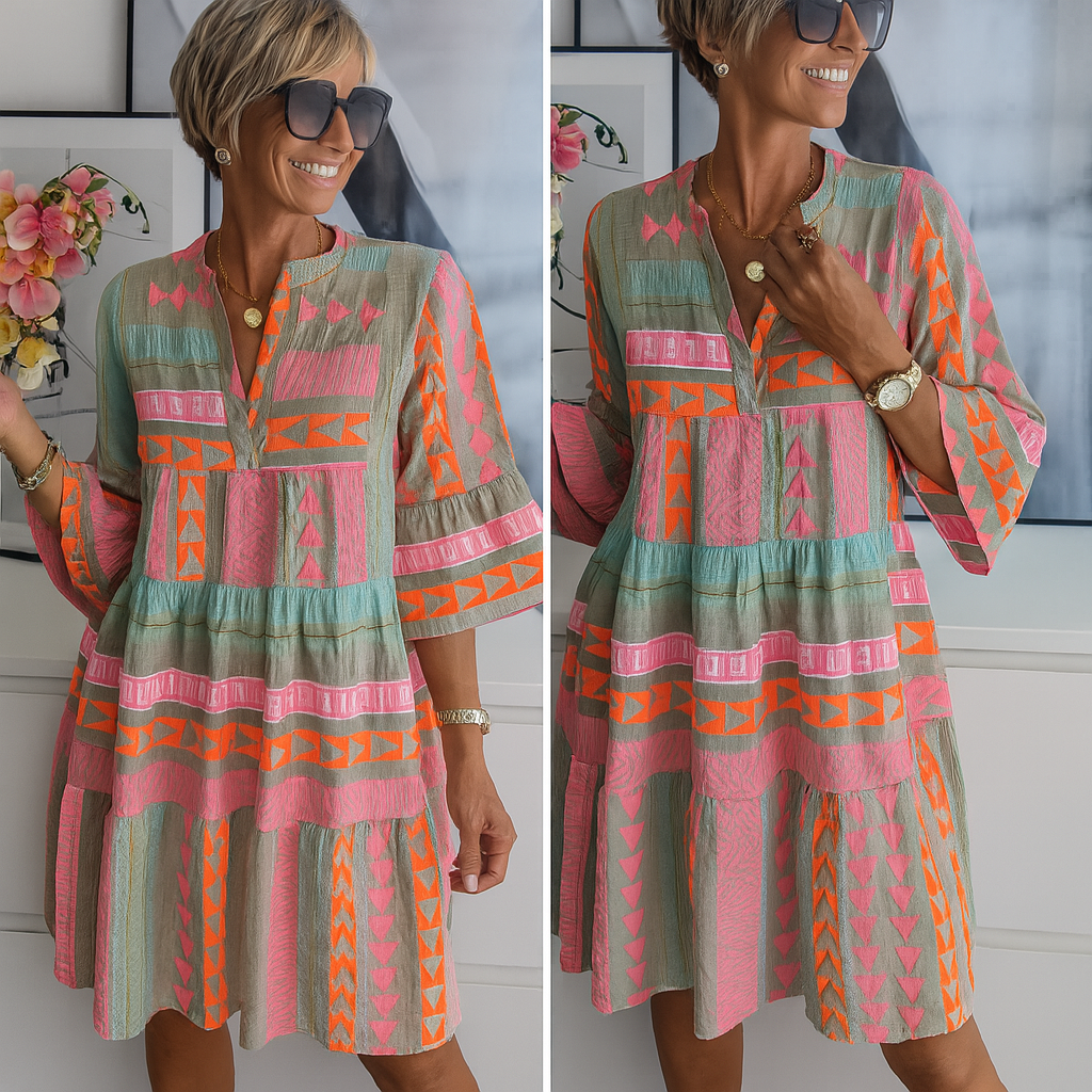 Stacey| Let broderet kjole