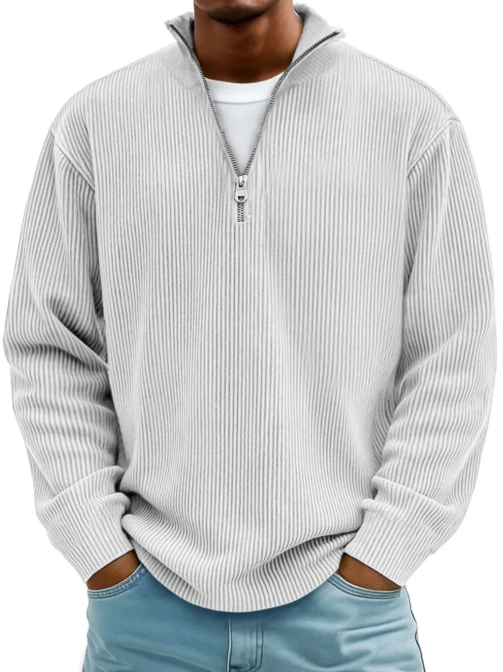 Calix™ | Elegante jersey con media cremallera para hombre
