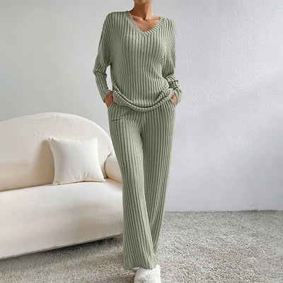 Ella™ | Elegant Strikket Todelt Damesæt