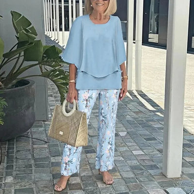 Monique – To-delt sæt med trendy print