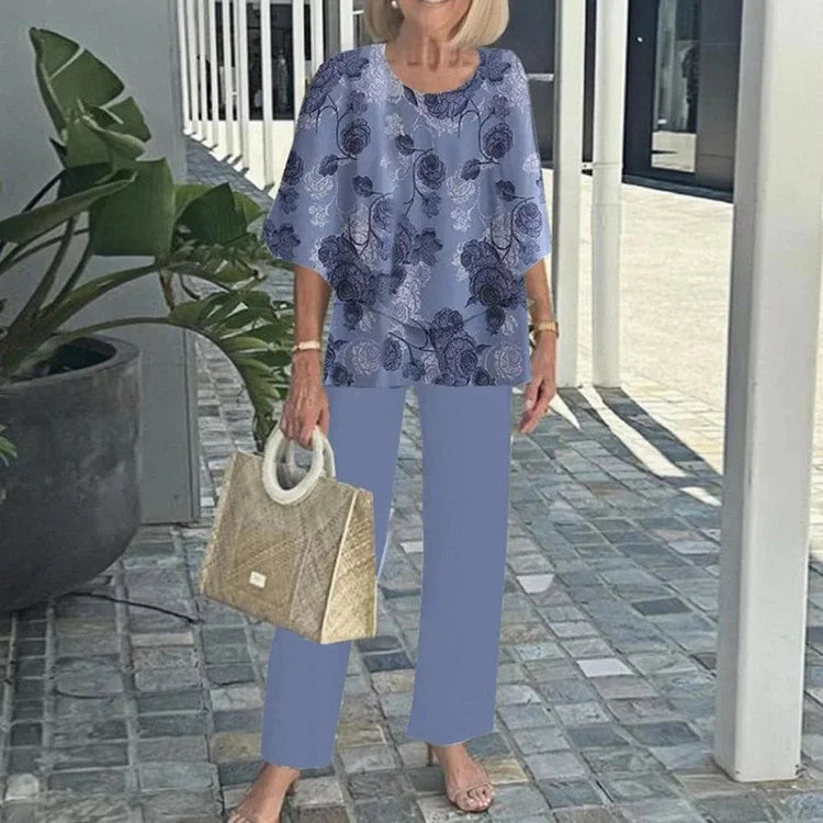 Monique – To-delt sæt med trendy print