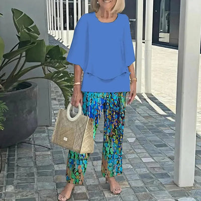 Monique – To-delt sæt med trendy print