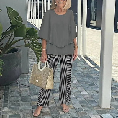 Monique – To-delt sæt med trendy print