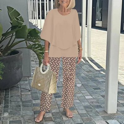 Monique – To-delt sæt med trendy print
